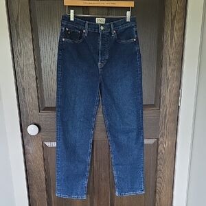 Etica Dark Indigo High-Rise Straight Jeans